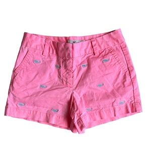 Vineyard vines girls 10 hot pink shorts with whales